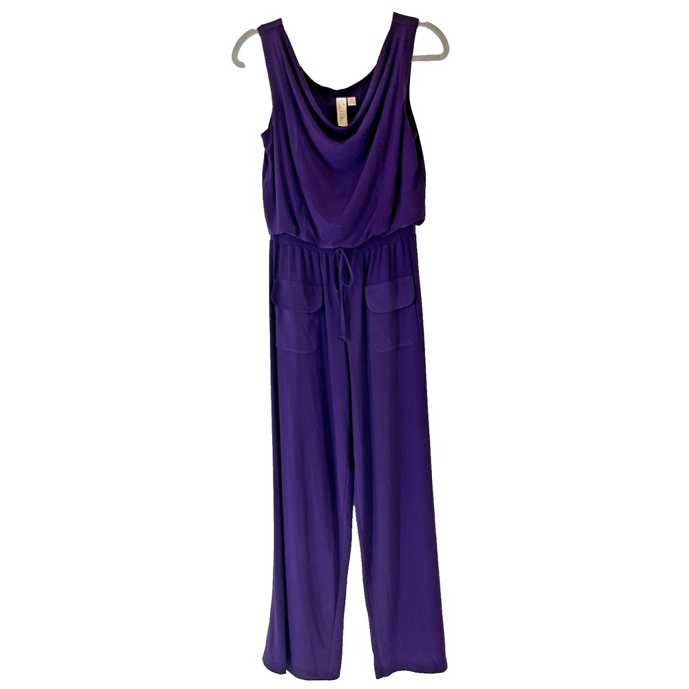 NWOT  Purple Sleeveless Emma & Michele One-Piece‎ Jumpsuit - Size Small